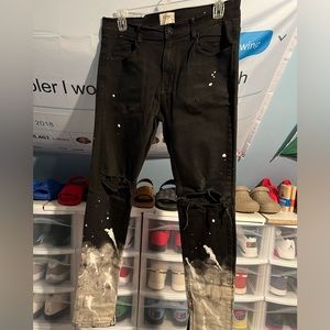 Mens paint splatter DKNY jeans